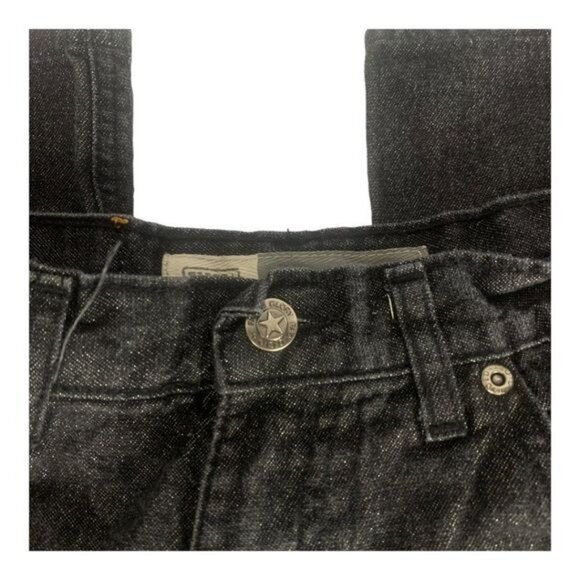 Faded Glory Bootcut Womens Jeans Size 10 Black Denim Cotton/Lurex - Picture 2 of 6